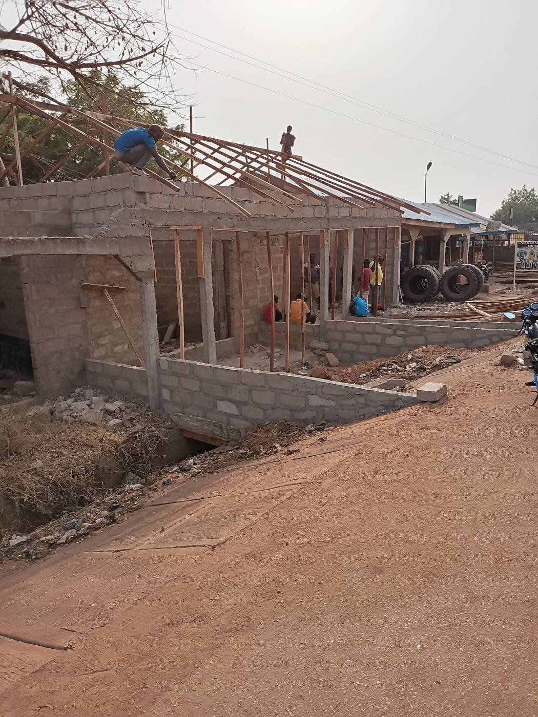 Wooden Roofing — illustrative photo of a site in Ghana