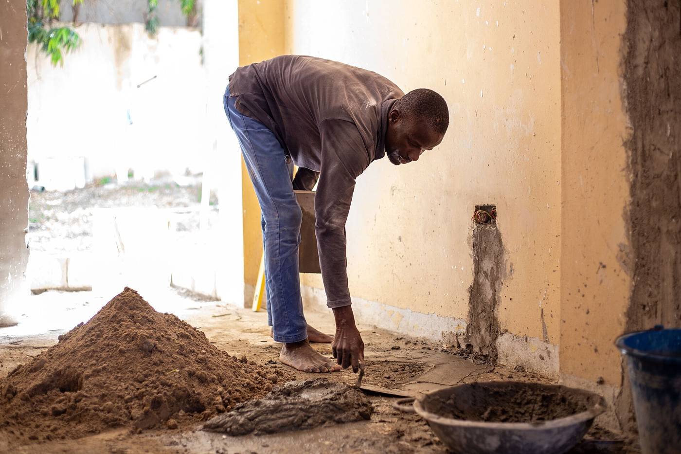 Plastering & Screeding — illustrative photo of trade work in Ghana